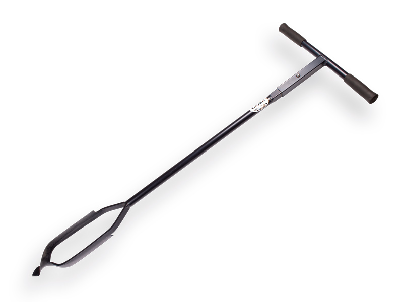 Grondboor DE WIT 12 cm verlengbaar, met gedraaide punt, lengte 127 cm