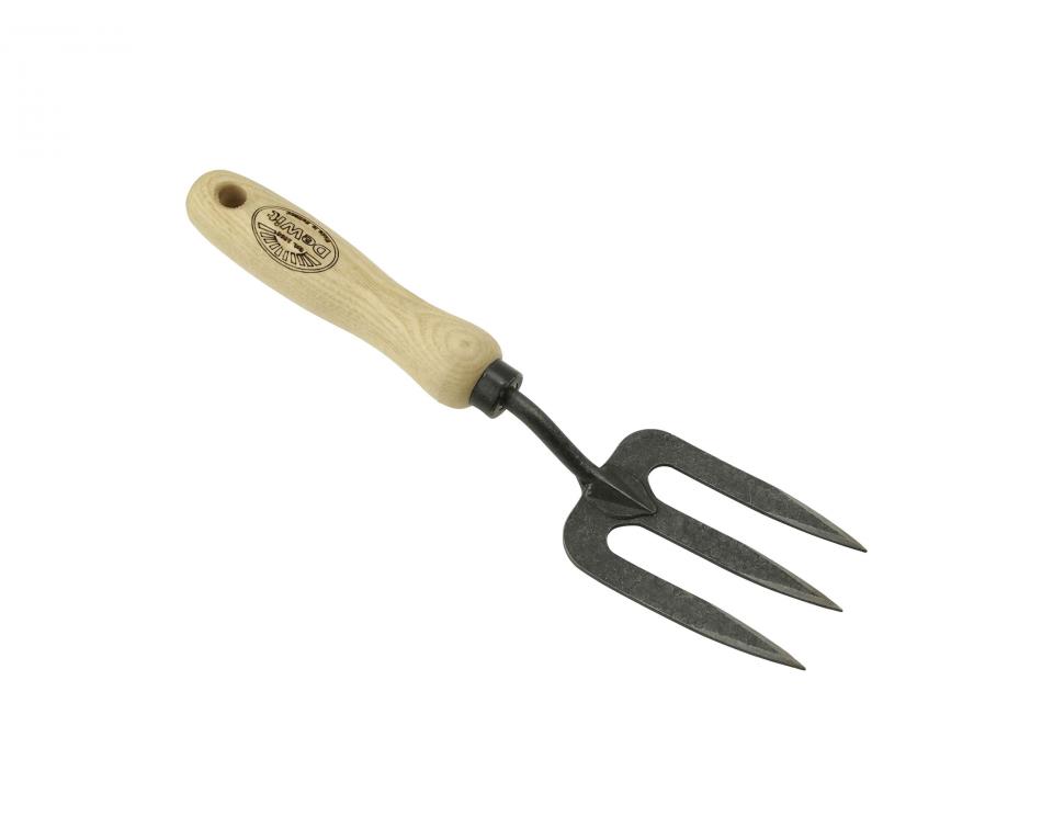 Handvorkje DE WIT X-treme 3 tands klein, 27,5 x 6,5 cm, ESSEN handvat 14 cm