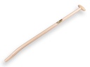 Blijhamsteel ATLAS 110 cm sterk gebogen, met doorgestoken hilt