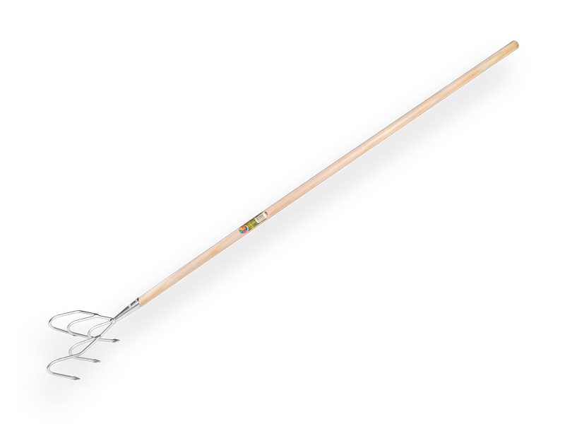 Cultivator 5 tands verzinkt met IKAPE steel 150 x 2,8 cm. FSC 100%