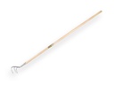 Krabber 3 tands verzinkt met IKAPE steel 150 x 2,8 cm. FSC 100%