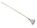 Bladhark ATLAS verzinkt verstelbaar, 22 platte tanden, 28-42 cm breed, met IKAPE steel 150 x 2,4 cm. FSC 100%