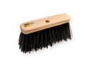 Straatbezem SOLIDE PVC zwart 30 cm, vezeldikte 1,5 mm, vlakke kap, zonder steel. FSC 100%