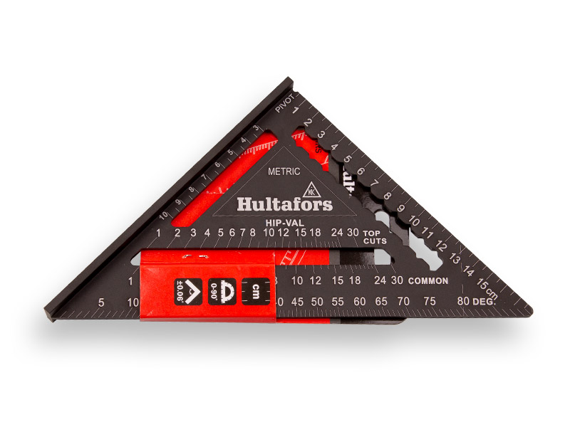 Rafter Square HULTAFORS 18 cm, hoekmeter, gradenboog