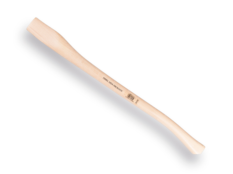 Bijlsteel ADLER HICKORY 70 cm gebogen, Yankee model, kopmaat 57 x 19 mm