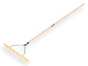 Polyhark - Hooihark JOST recht 16 tands 65 cm, met egaliseerstrip, met ATLAS steel 160 x 2,8 cm