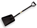 Ballastschop ATLAS zwart PP met fiberglas 112 cm, 27 x 34 cm, met D-steel, HACCP