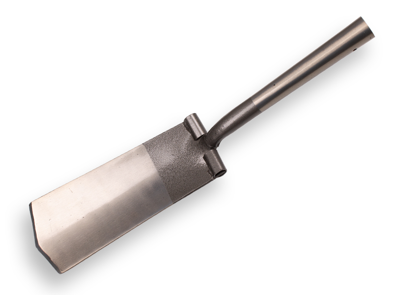 Kabelspade ATLAS DIAMANT gepolijst, RONDE OPSTAP, zonder steel