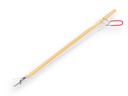 Zwerfvuilgrijper FLORA 21, 85 cm hout, platte metalen bek en lusgreep