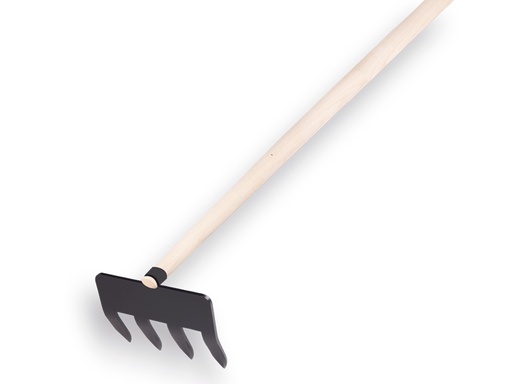 [1040205] Sloothaak DE WIT 4 tands met plaat en ring, met tapse ATLAS steel 270 x 4,5 cm