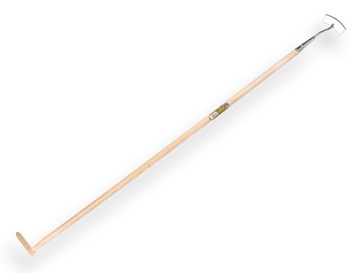 [1302500] Schoffel rond model verzinkt 14 cm, met IKAPE steel 160 x 2,8 cm en flesmodel hilt. FSC 100%