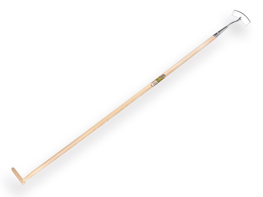 [1302600] Schoffel rond model verzinkt 16 cm, met IKAPE steel 160 x 2,8 cm en flesmodel hilt. FSC 100%