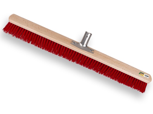[1490346] Stalbezem SOLIDE PPN rood 80 cm, met stokhouder, zonder steel. FSC 100%
