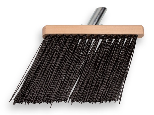 [1492405] Gootbezem SOLIDE PVC gegolfd zwart, met stokhouder, zonder steel
