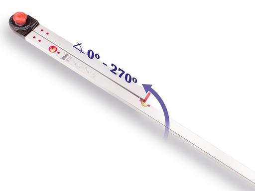 [1505398] Hoekmeter BMI 100 x 150 cm, meetbereik 0° tot 270°, 2 libellen