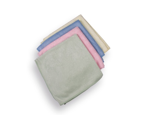 [1550950] Microvezeldoek SOLIDE 38 x 40 cm, blauw - rose - geel - groen (per 4 stuks)