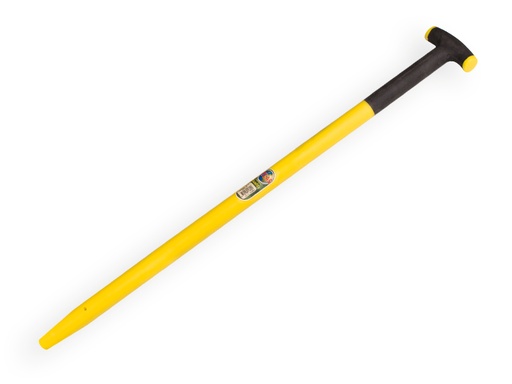 [211805] Schopsteel ATLAS kunststof 100 cm recht geel, met fiberkern 21 mm