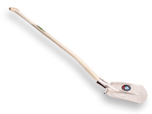 [735474] Steekbats ATLAS DIAMANT 1/4 000 gehard, gepolijst, RONDE OPSTAP, met Blijhamsteel 110 cm extra dubbel gebogen