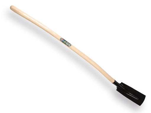 [780515] Kabelschop ATLAS 14 cm 3/4 zwart, onderkant recht, extra gehard, met ATLAS batsesteel 130 cm