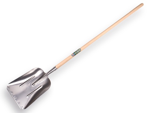 [790140] Graanschop ATLAS Zweeds model, aluminium met strip, 33 x 43 cm, met ATLAS steel 130 cm
