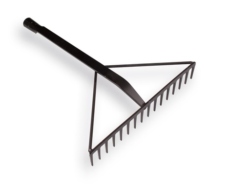 [818218] Asfalthark ATLAS versterkt zwart, 16 tands met dul 60 cm, zonder steel
