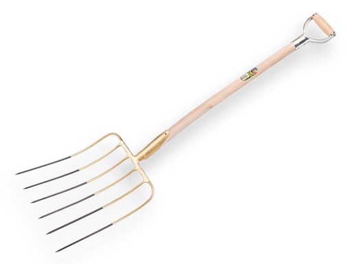 [842016] Silovork OFFNER 6 tands, 43 cm lang, met rechte veerdul en ATLAS YD-steel 95 cm