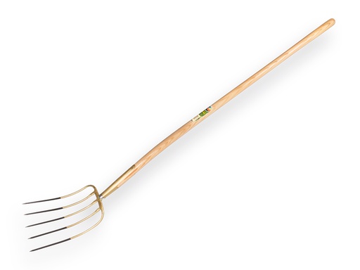 [915250] Mestvork OFFNER 5 tands brons, met ATLAS knopsteel 135 cm