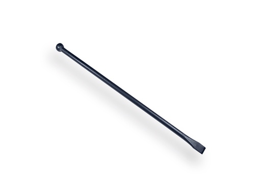 [960840] Stootijzer DE WIT 100 cm geheel rond, met platte beitel en knop