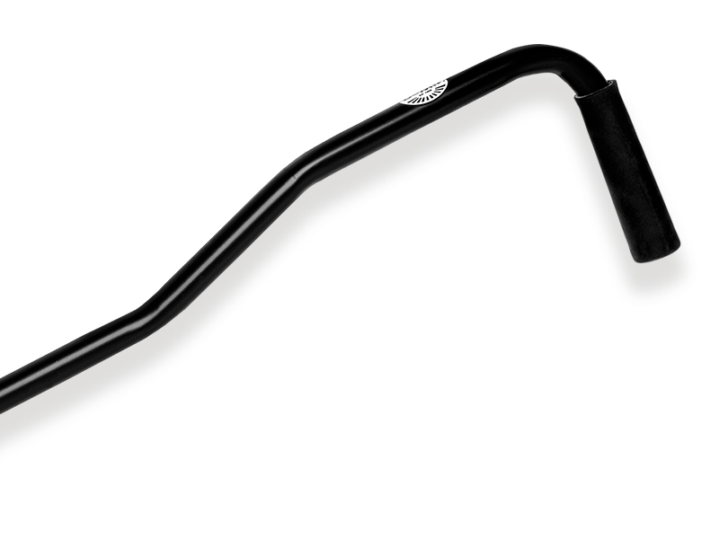 Rijplaat baakvoet haak de Wit, lengte 118 cm.