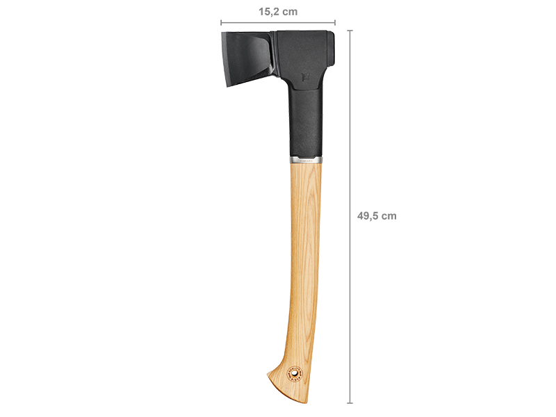Norden hakbijl Fiskars, type N12, universeel. lengte 52,6 cm en 1250 gram