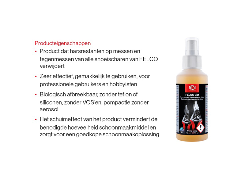 Harsverwijderaar Felco 981, voor snoei- en takkenscharen