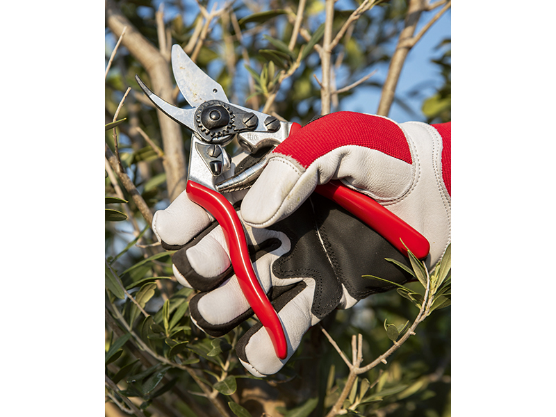 Handschoen Felco 702 maat S, rundleder met spandex rugzijde