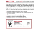 Handschoen Felco 702 maat XL, rundleder met spandex rugzijde Werkhandschoenen Felco, rood wit, F702XL, in koeienleder, maat XL