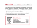 Handschoen Felco 703 maat M, volnerf rundsleder, perforatiebestendig
