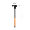 Splijthamer Fiskars, type X46, steellengte 90 cm, gewicht 4600 gram, kopgewicht 3700 gram