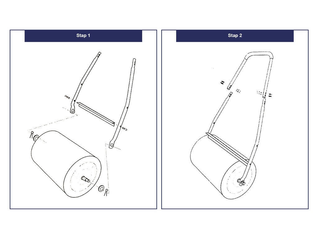 Gazonwals 52 cm breed, doorsnede 33 cm