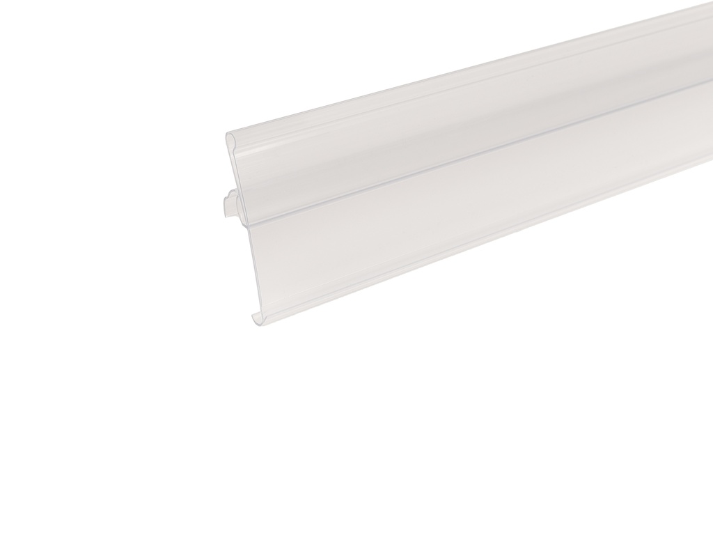 Klikstrip transparant 100 cm x 3,7 cm schuin, voor legbord Tegometall