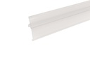 Klikstrip transparant 100 cm x 3,7 cm schuin, voor legbord Tegometall