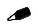 Ophangdop zwart voor steel 2,4 cm