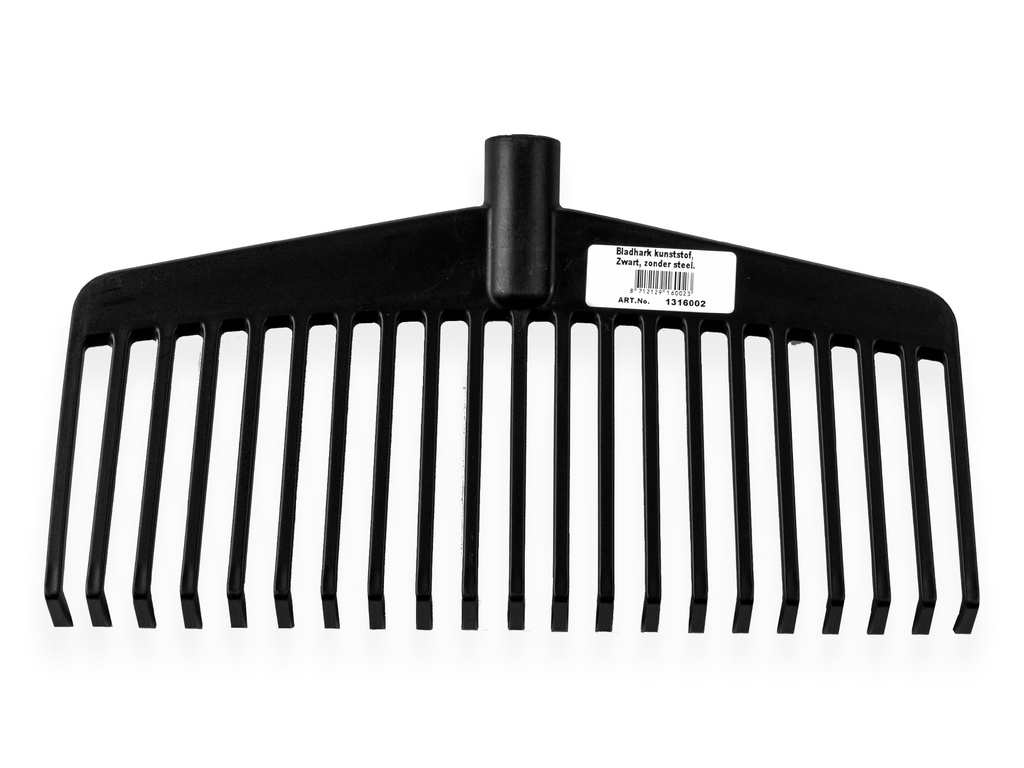 Bladhark kunststof Zwart zonder steel