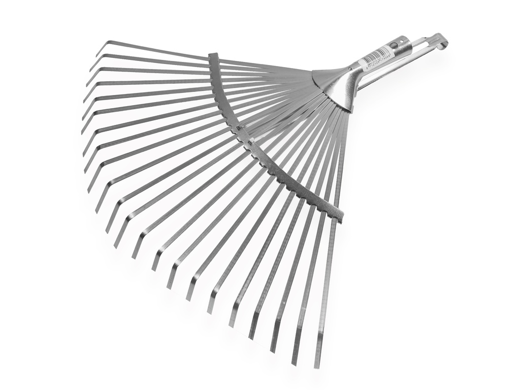 Bladhark ATLAS metaal verzinkt verstelbaar, 22 platte tanden, 28-42 cm breed, zonder steel