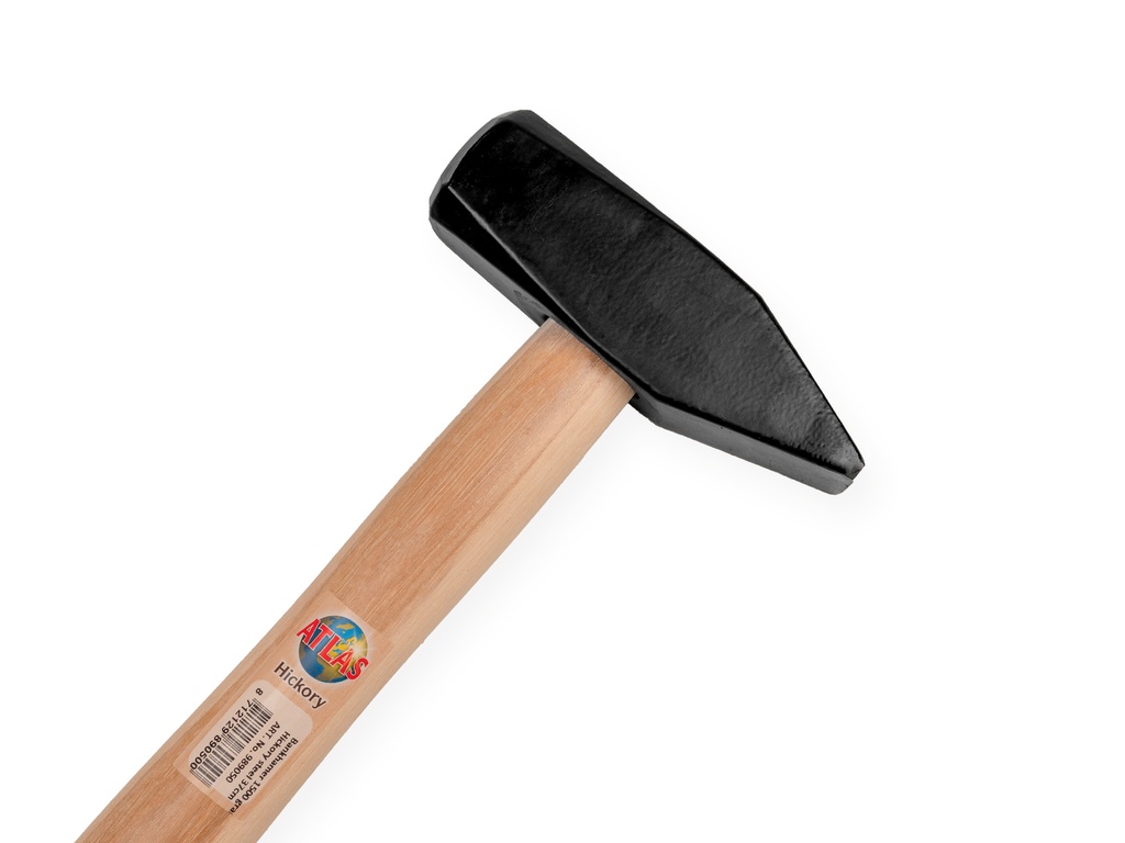 Bankhamer ATLAS 1500 gram, DIN 1041, met HICKORY steel 37 cm