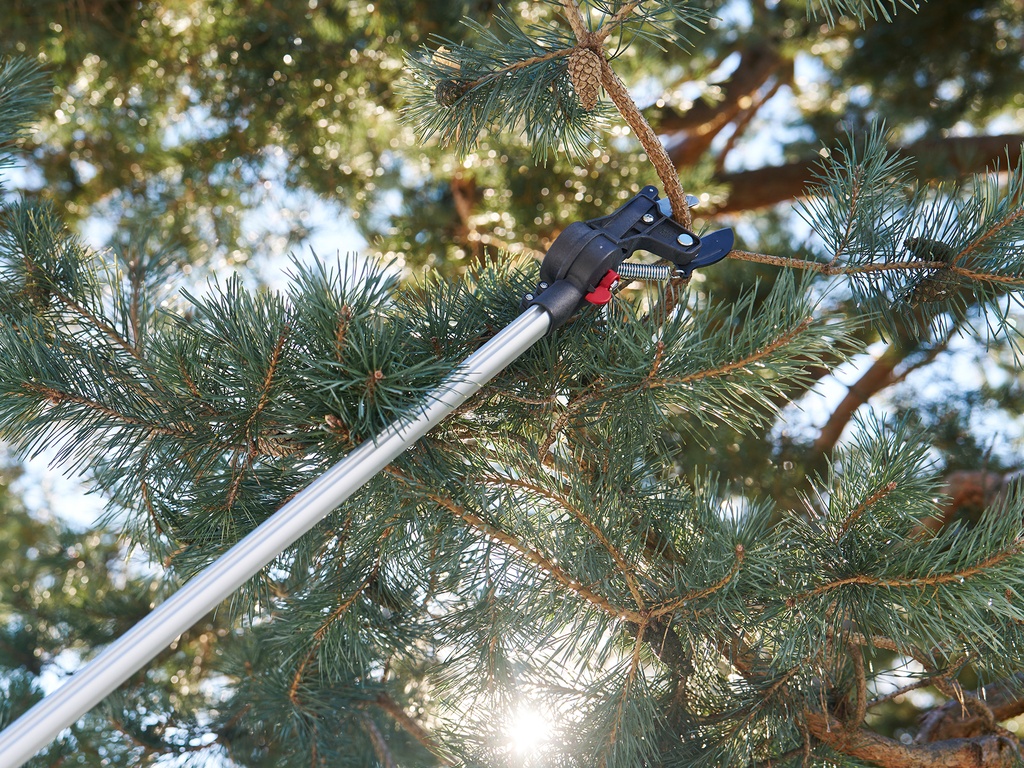 Boomschaar FELCO 290-4M, uitschuifbaar van 236 cm tot 400 cm, roterende kop