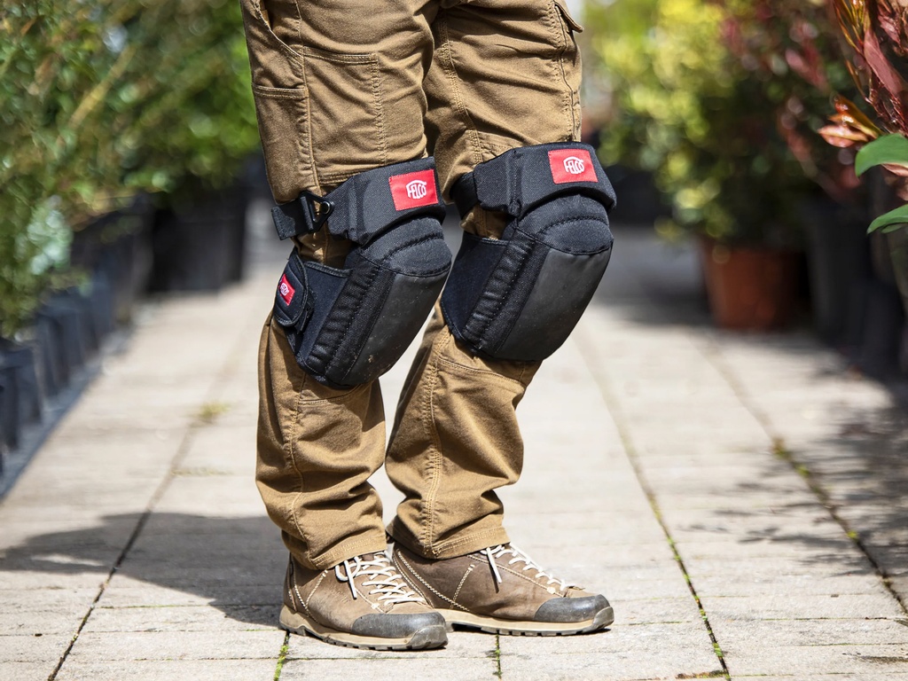 Kniebeschermers FELCO 711, nylon-rubber cap, gelschuimvulling (per paar)