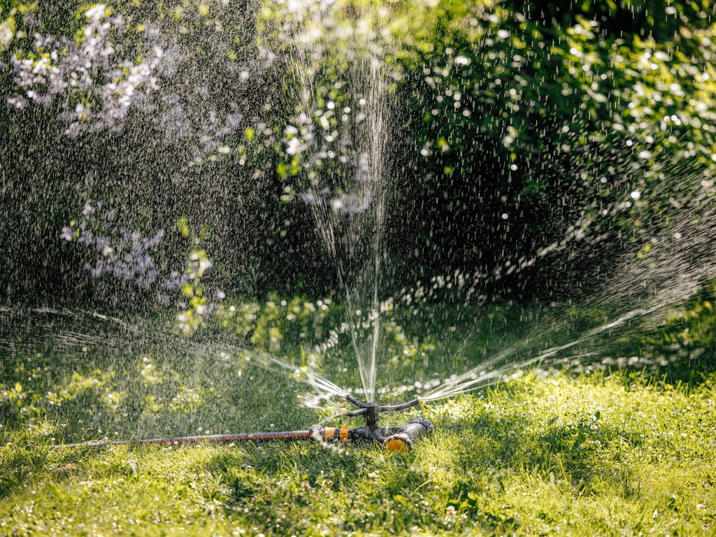 FISKARS Cirkelsproeier metaal, op wielen