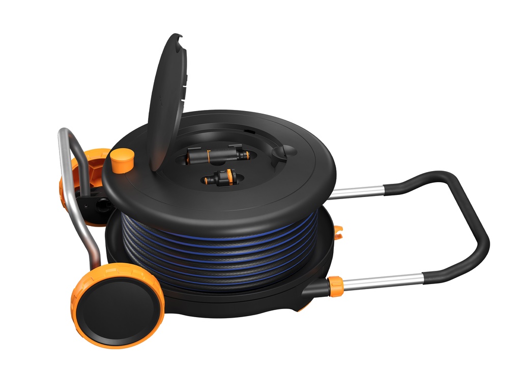FISKARS Slanghaspel M met wielen, inclusief 20 meter tuinslang