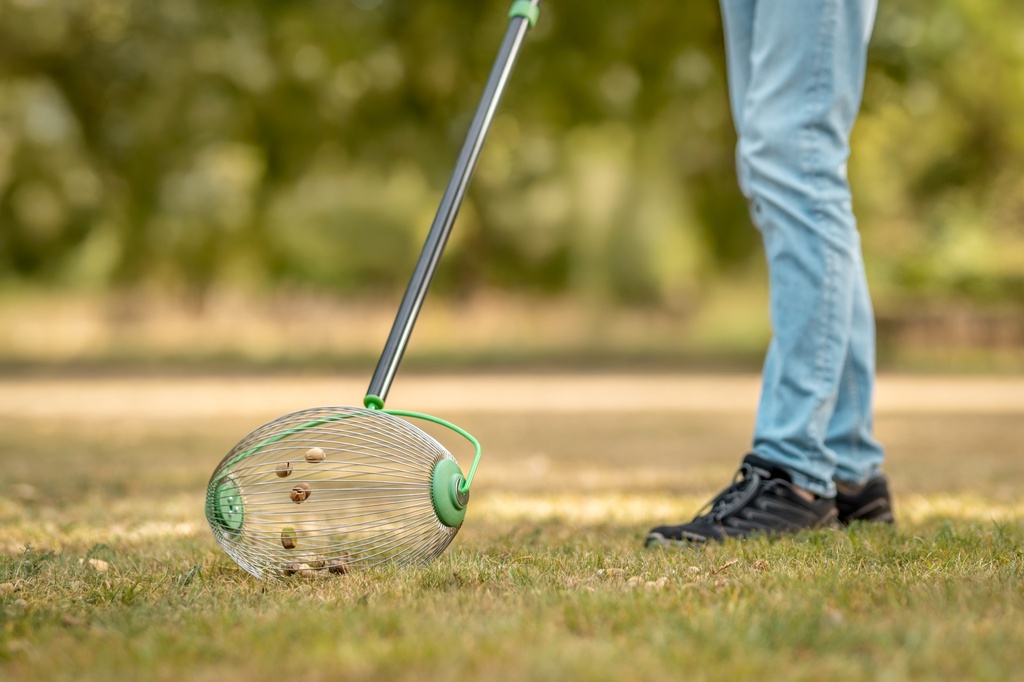 Notenraper - Vruchtenraper FREUND 68090, met telescoopsteel 110 - 167 cm