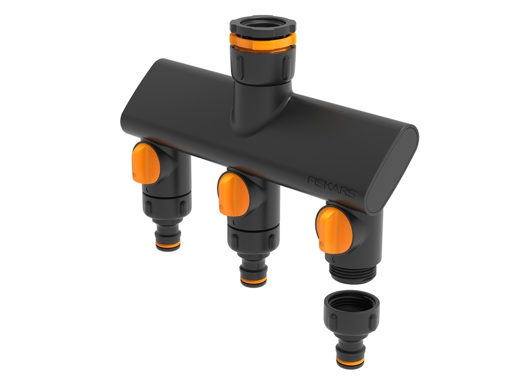 FISKARS Kraankoppeling 3-weg waterverdeler On/Off