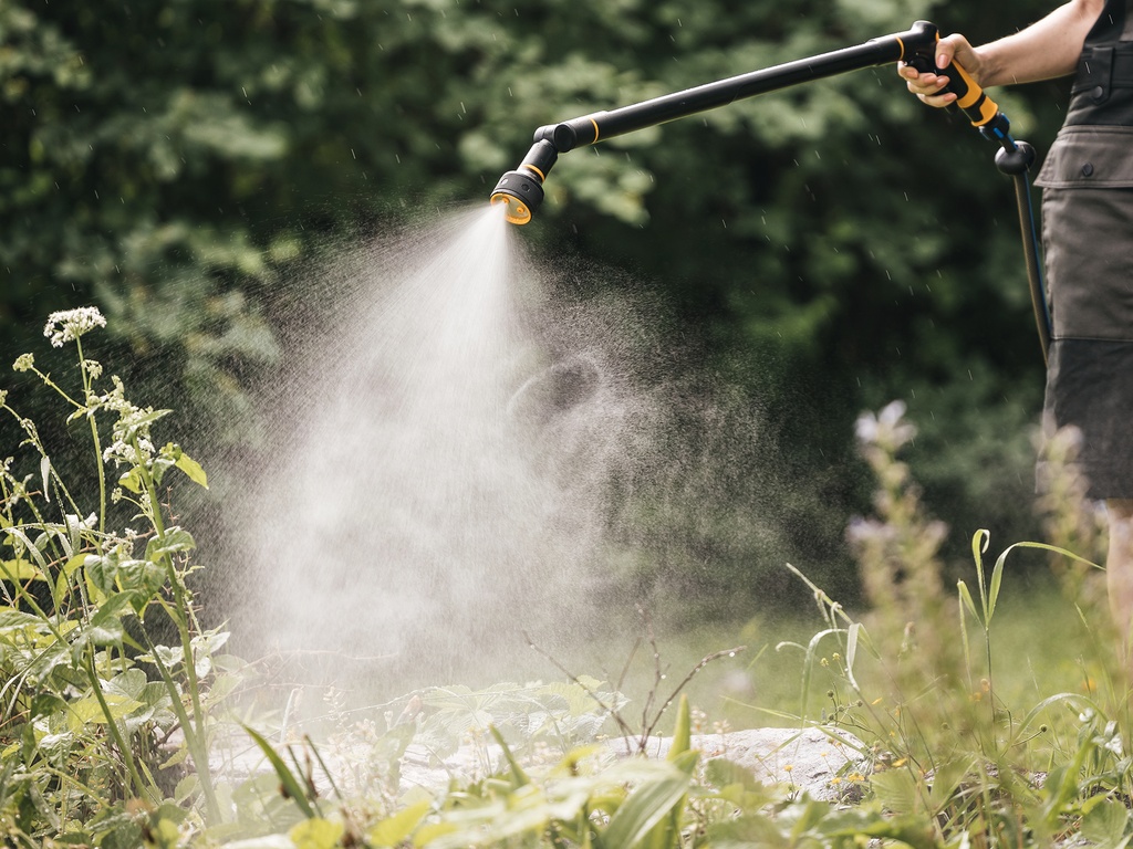 FISKARS Broeskop verlengd, 3 standen, met knijpbediening