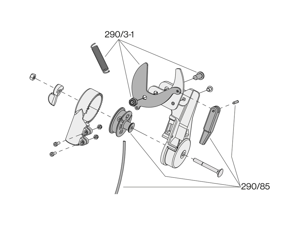 Serviceset FELCO 290/3-1 voor Boomschaar FELCO 290